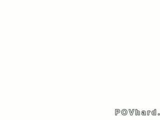 Amateur femme fatale fucks and gets pussy creampie POV
