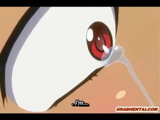 Hentai thần được đâm sưa đổ đầy cô ấy họng qua xóm do thái quái vật