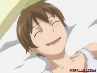 Pleasant японки хентай получава притиснат тя bigboobs и мушкам