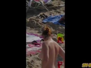 Excellent Big Tits Topless MILFs - Voyeur Amateur Beach video