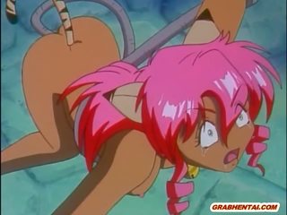 Furry anime fabulous menggerudi oleh ular raksasa
