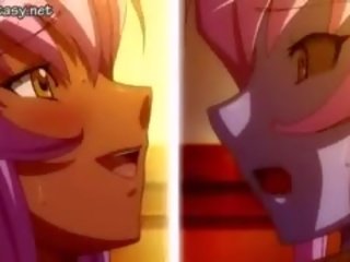 ใหญ่ meloned การ์ตูนอะนิเม ได้รับ ตอก โดย มหาศาล penisbi
