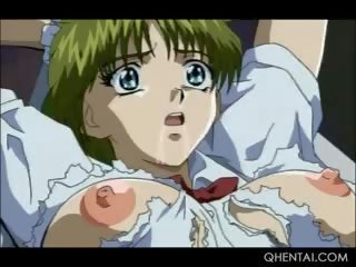 Ít hentai bẩn video nô lệ trừng phạt và lồn spanked cứng