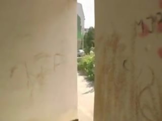 유혹하는 금발의 병아리 엿 에 공공의 4 약 bucks 과 즐거움