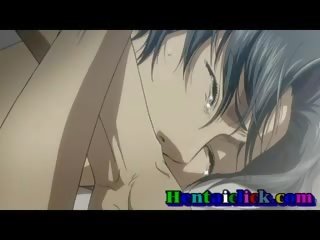 Pleasant hentai đồng tính lõi cứng ass fucks trong phòng ngủ
