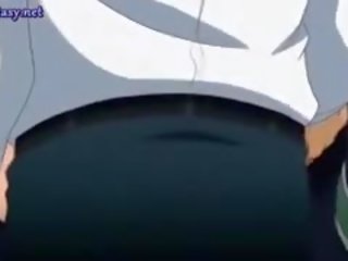 Hypnotic хентай особливість дразнением довго manhood