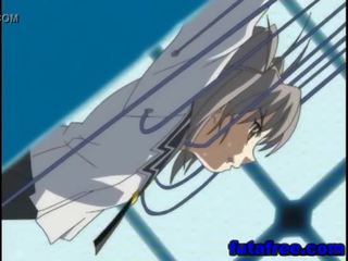 Trẻ hentai người yêu fucks cứng qua phi thường gò má