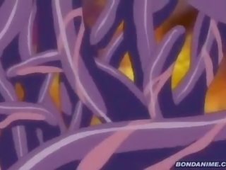 Щупальце creature invades в відмінно ninja дівчинки