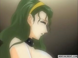 Bị ràng buộc lên hentai mademoiselle được fucked lược và nhận một sự rưa ruột
