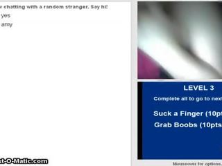 איימי - פטמות תחת כוס - omegle מצלמת משחק מקדים 014
