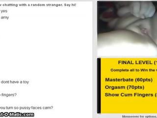 Amy - seins cul chatte - omegle came jeu 014