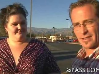 Youngster fucks his enticing fat gf