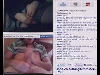 Chatroulette облечена жена гол мъж милф mutual онанизъм