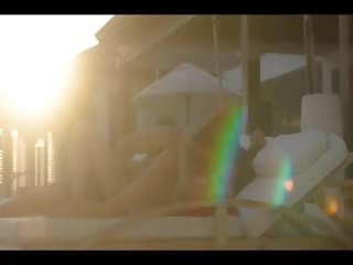 Градина x номинално филм на maldives шезлонг