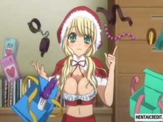 Bịt mắt và còng tay hentai tình nhân được đùa giỡn và fucked lược