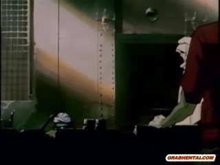鎖状の エロアニメ ととも​​に 目隠し 残酷に ファック バイ ghett