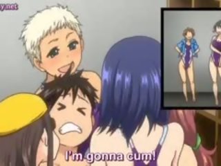 Brunette Anime Rides prick In Locker