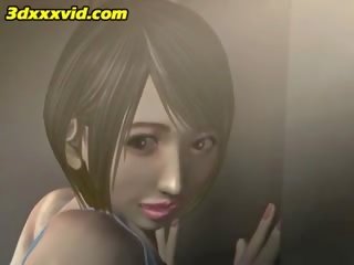 থ্রিডি seductress মধ্যে সাঁতারের পোষাক হার্ডকোর