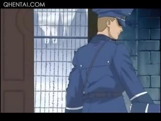 Hentai tiener kindje krijgt nauw vastgrijpen genageld van achter