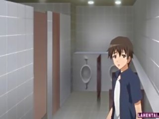 Hentai femme fatale in swimsuit gets fucked from behind