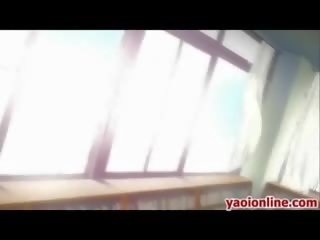 Два хентай striplings petting на в бібліотека