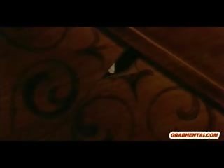 Зв’язування японська ескорт аніме отримує віск і magnificent poked