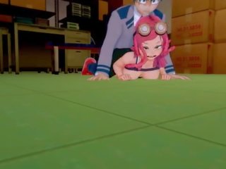 Мой hero academia&colon; mei tests навън тя нов invention на izuku и вещи предприеме а завой за на по-добре