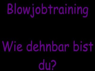 Blowjobtraining німецька