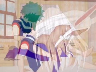 Mirko trains izuku में उसकी खुद रास्ता