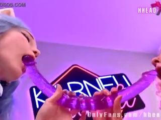 Kawaii лесбіянка дівчинки ебать анал страпон манда feets alicebong karneli bandi
