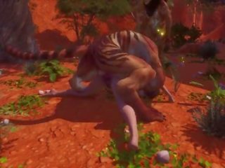 Furry impregnate a чарівний вулиця дівчина &vert; великий член неймовірно величезний &vert; 3d x номінальний фільм дика життя