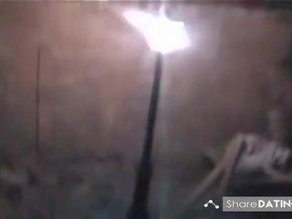 Двойка в публичен шпионска камера 3 хубав езда