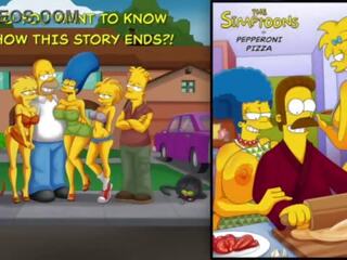 Flandis फक्किंग the simptoons hotties&excl; pepperoni pizza&excl; the simptoons